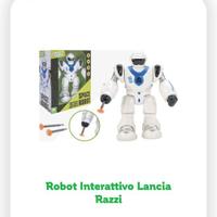 Robot interattivo spara razzi