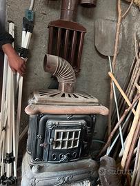 Stufa vintage in ghisa