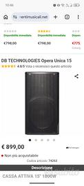 Casse Db Opera Unica 15"