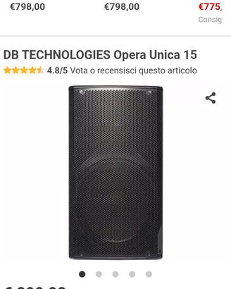 Casse Db Opera Unica 15"