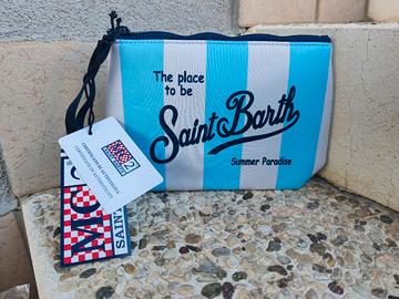 pochette MC2 saint barth righe azzurre 