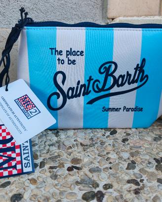 pochette MC2 saint barth righe azzurre 