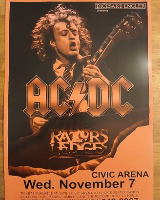 poster AC DC Angus Young formato A3 