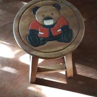 Sgabello legno