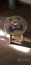 Sgabello legno