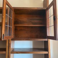 Libreria noce massello
