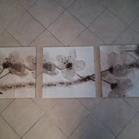 3 quadri su tela Ikea componibili