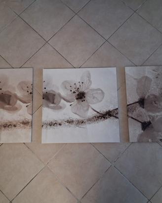 3 quadri su tela Ikea componibili
