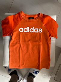 Adidas t shirt bambino 18 24 mesi arancione