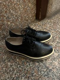 Scarpe stringate donna 39 nero