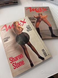2 riviste Max Sharon Stone con poster