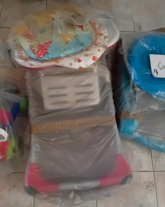 set girello, seggiolone, primi passi chicco 