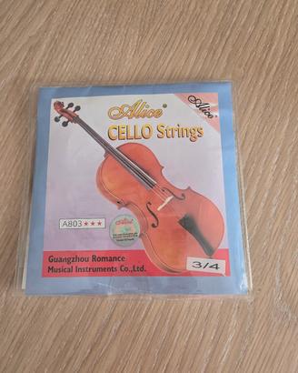Set Corde Violoncello 3/4 Alice A803 - NUOVE