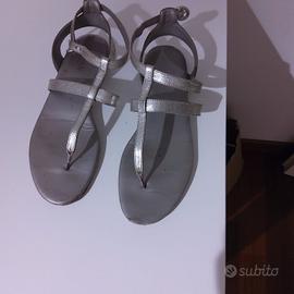 sandali donna Hogan tgl 40 pelle argento