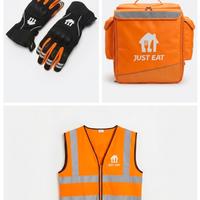 Kit Completo Rider Just Eat (zaino,guanti e gilet)