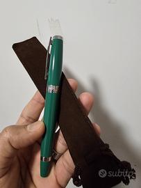 penna ROLEX Colore verde e argento