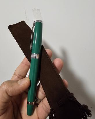 penna ROLEX Colore verde e argento