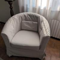 poltrona Ikea sfoderabile beige