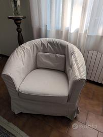 poltrona Ikea sfoderabile beige