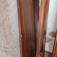 Infisso + portone in legno Douglas