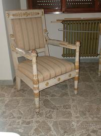 coppia poltrone stile impero