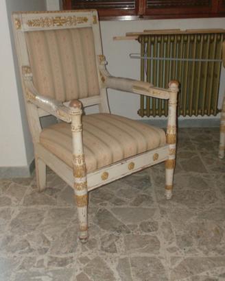 coppia poltrone stile impero
