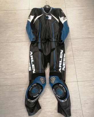 Tuta completa divisibile moto pelle Arlen Ness