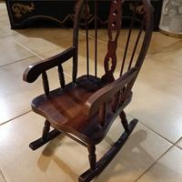 Modellino Sedia a Dondolo in Legno