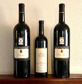 Vini rossi importanti Barolo 2001 + Cavo Valentino