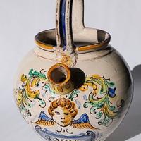 Brocca antica  in ceramica smaltata  Caltagirone