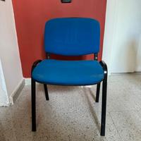 Sedie in velluto blue