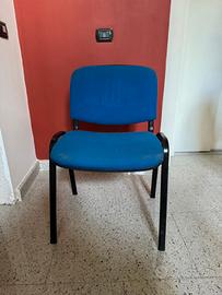 Sedie in velluto blue