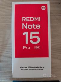 Nuovo Redmi note 15pro color ghiaccio 256GB