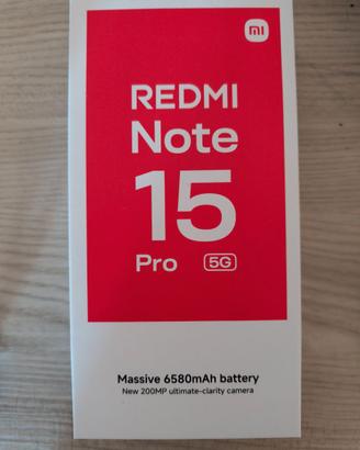 Nuovo Redmi note 15pro color ghiaccio 256GB