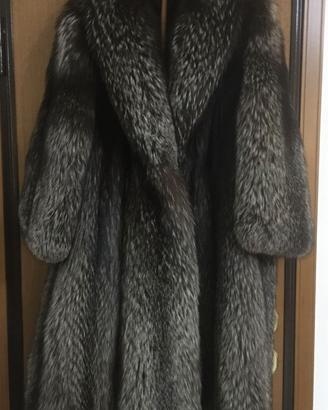 PELLICCIA DI VOLPE ARGENTATA ORIGINALE