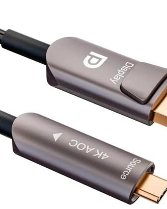 CAVO DISPLAYPORT - USB TIPO C 3.1 FIBRA 15 METRI