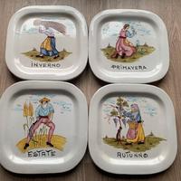 Piatti decorativi 4 stagioni