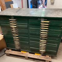 Mobile da tipografia