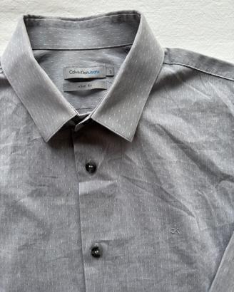 Camicia Calvin Klein Slim Fit Uomo Nuova