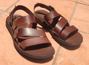 Sandali marroni pelle e cuoio Pittarello Sun