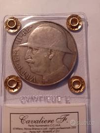 Regno d’Italia moneta da lire 20 del 1928