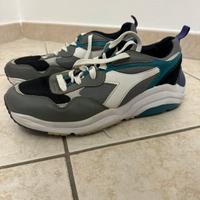 Diadora Whizz Run Tg.44 Viola/Grigio/Verde Uomo