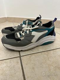 Diadora Whizz Run Tg.44 Viola/Grigio/Verde Uomo