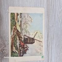 Cartolina storica anni 50 con annullo centrato