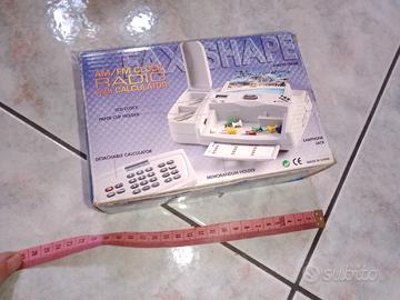 Fax Shape - radio orologio scrivania 1980