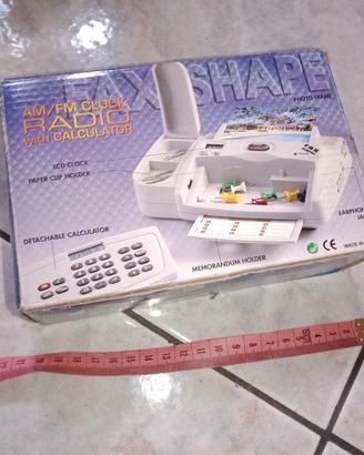 Fax Shape - radio orologio scrivania 1980