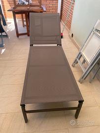 Coppia di lettini sdraio in alluminio – €100