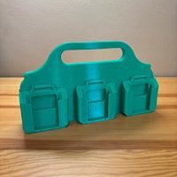 Porta batterie Parkside verde 6x20V in PETG strong