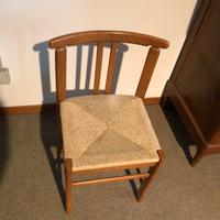 Sedia con seduta in paglia