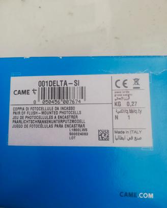 Coppia fotocellule CAME delta-si